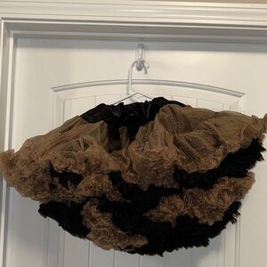 Black and Brown Ruffled Skirt/tutu